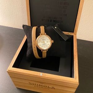 Shinola Birdy Rose Gold woman’s Watch - Brand New!
